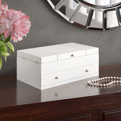 Alcott Hill® Wood Jewelry Box + Drawers & Reviews Wayfair